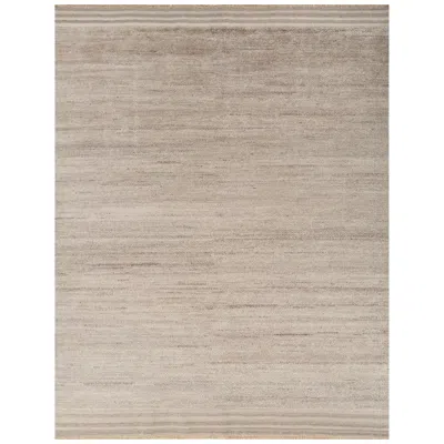Pre-owned Jaipur Rugs 8x10 Feet Hand Knotted Carpet Wool Modern Beige And Brown Rug