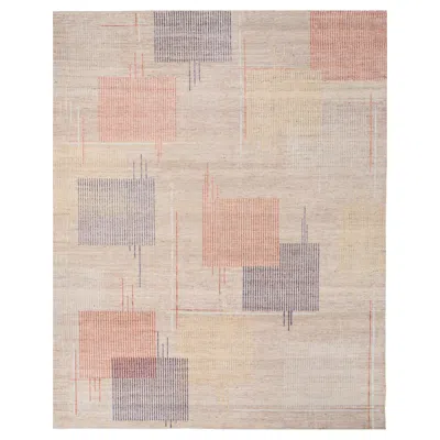 Pre-owned Jaipur Rugs 8x10 Feet Hand Knotted Carpet Wool Modern Beige And Brown Rug