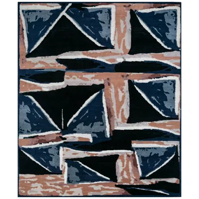 Pre-owned Jaipur Rugs 8x10 Feet Hand Knotted Carpet Wool Modern Blue Rug