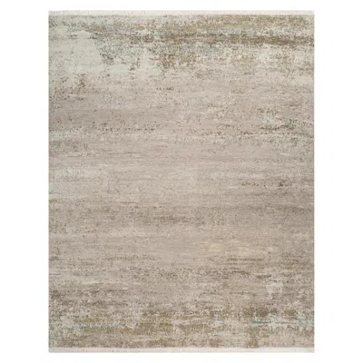Pre-owned Jaipur Rugs 8x10 Feet Hand Knotted Carpet Wool Modern Ivory Rug In White