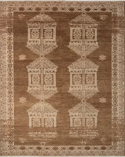 Pre-owned Jaipur Rugs 8x10 Feet Hand Knotted Carpet Wool Modern Red And Orange Rug