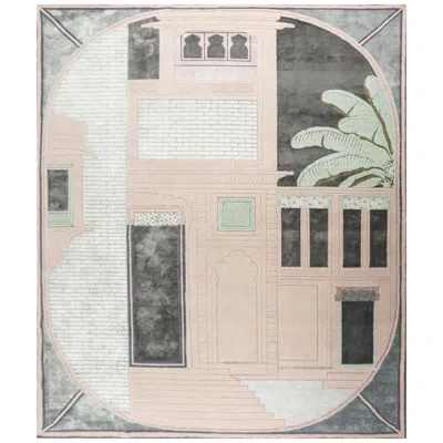 Pre-owned Jaipur Rugs Architectural Odyssey Rose Smoke & Pink Crush 240x300 Cm Handtufted Rug In Red