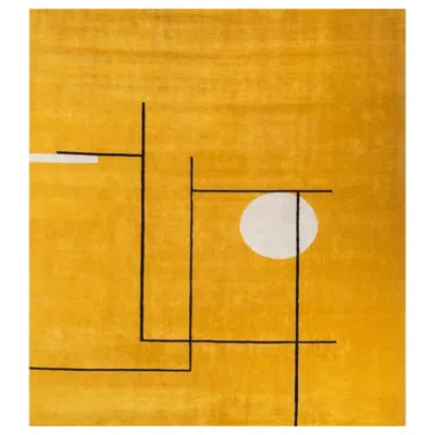 Pre-owned Jaipur Rugs Balance Bliss Gold Fusion & Linen White 180x270 Cm Handknotted Rug