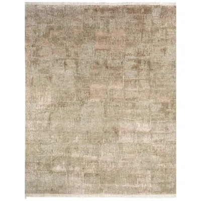 Pre-owned Jaipur Rugs Calm Chaos Soft Abstract Dark Ivory 8x10 Feet Modern Handknotted Rug Carpet In White