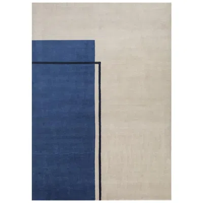Pre-owned Jaipur Rugs Ethereal Equilibrium London Fog & Twilight Blue 150x240 Cm Handknotted Rug