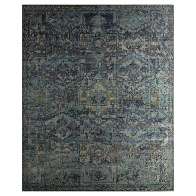 Pre-owned Jaipur Rugs Exploratory Medieval Blue & Thyme 240x300 Cm Handknotted Rug
