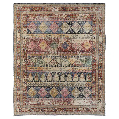 Pre-owned Jaipur Rugs Generational Tapestry Italian Straw & Twilight Blue 270x360 Cm Handknotted Rug