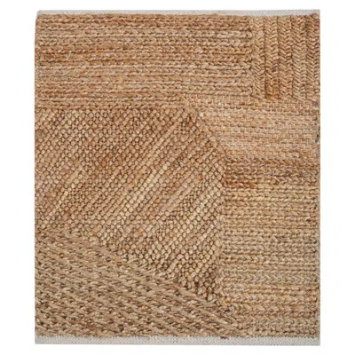 Pre-owned Jaipur Rugs Geonature Handmade Braided Brown 5x8 Feet Flatweave Rug Carpet For Living Room