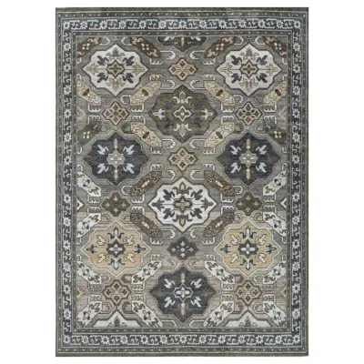 Pre-owned Jaipur Rugs Herringbone Haven Sea Green & Graphite 240x300 Cm Handknotted Rug
