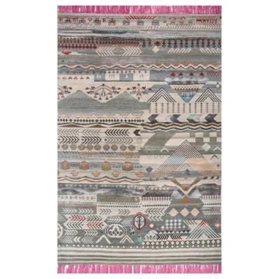 Pre-owned Jaipur Rugs Leher-leher Medium Blue & Liquorice 200x300 Cm Handknotted Rug