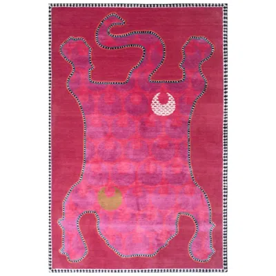 Pre-owned Jaipur Rugs Sakya Canterbury & Canterbury 180x270 Cm Handknotted Rug In Pink