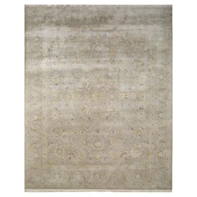 Pre-owned Jaipur Rugs Silk Whisperings Warm Gray & Warm Gray 270x360 Cm Handknotted Rug