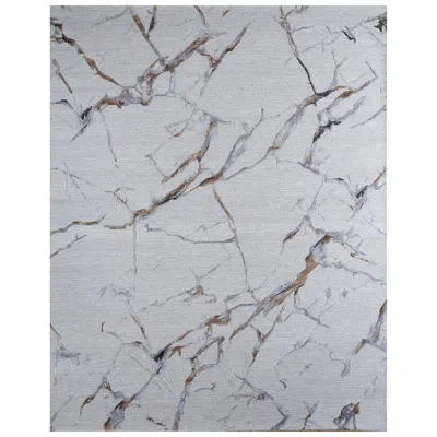 Pre-owned Jaipur Rugs Urban Cosmo Abstract Antique White Warm Spice 8x10 Feet Hand Tufted Rug Carpet