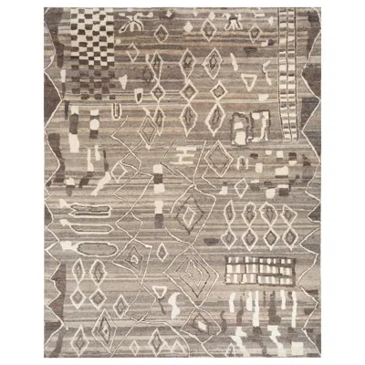 Pre-owned Jaipur Rugs Woven Earthtones Natural Gray & Natural Soot 270x360 Cm Handknotted Rug