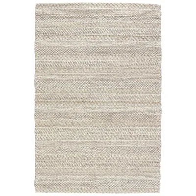 Jaipur Scandinavian Dula Lagom Scd27 5'x8' Ivory Gray Wool Area Rug