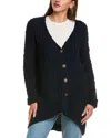 Jak Crewneck Cardigan In Blue