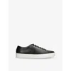 Jak Mens Royal Leather Low-top Trainers Blk/white Eur 44 / 10 Uk