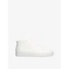 Jak Mens White Royal Leather High-top Trainers Eur 44 / 10 Uk