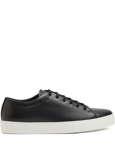 Jak Royal Leather Sneakers In Black