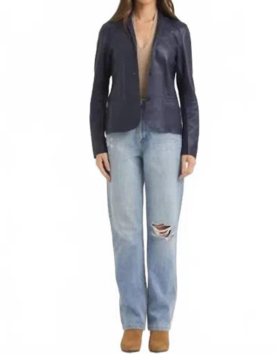Jakett Allison Burnished Blazer In Indigo In Multi