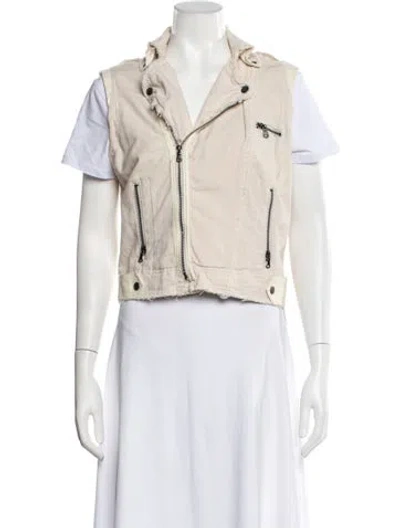 Pre-owned Jakett Biker Jacket In Neutrals