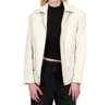 Jakett Eden Vintage Leather Jacket In Coconut In Neutral