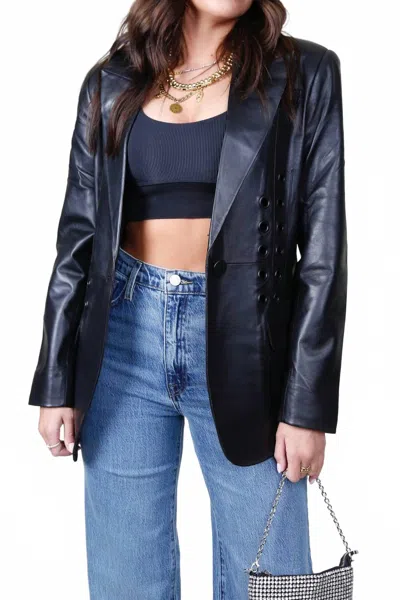 Jakett Grommet Blazer In Black