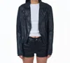 Jakett Harley Novelty Leather Jacket In Blksh
