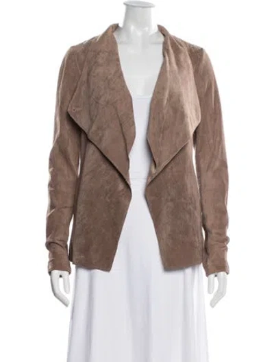 Pre-owned Jakett Leather Jacket In Brown