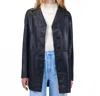 Jakett Marlene Washed Leather Jacket In Black In Black