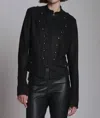 Jakett Natasha Nubuck Suede Jacket In Black In Black