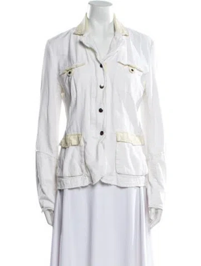 Pre-owned Jakett Utility Jacket In White
