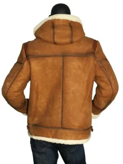 Pre-owned Jakewood Sheepskin Shearling Jacket 8015 In Brown