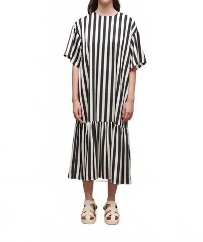 Jakke Ava Stripe Dress In Black