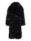 Jakke Cascade Longsleeves Faux-fur Coat In Black
