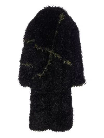 JAKKE CASCADE LONGSLEEVES FAUX-FUR COAT