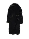 Jakke Cascade Longsleeves Faux-fur Coat In Black
