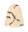 Jakke Cocoon Fur-effect Coat In Multi