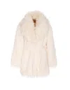 Jakke Tavi Faux-fur Coat In White