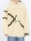 Jakke Cocoon Fur-effect Coat In Multi