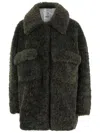 Jakke Long-sleeves Patch-pocket Coat In Green