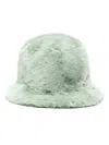 Jakke Faux-fur Bucket Hat In Green