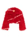 Jakke Faux-fur Jacket In Red