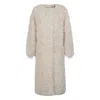 Jakke Arc Textured Coat In Animal Print