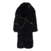 Jakke Cascade Longsleeves Faux-fur Coat In Multi