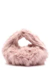 Jakke Greta Faux Fur Top Handle Bag In Pink