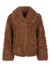Jakke Traci Shearling-effect Jacket In Brown