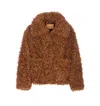Jakke Traci Shearling-effect Jacket In Brown