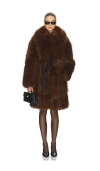 Jakke Kirby Faux-fur Coat In Brown