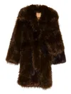 Jakke Kirby Faux-fur Coat In Blue